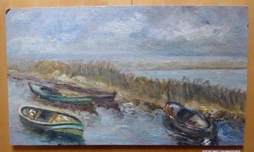 Oil painting - painting, board