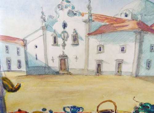 Original watercolour spanish - watercolour,, 'spanish