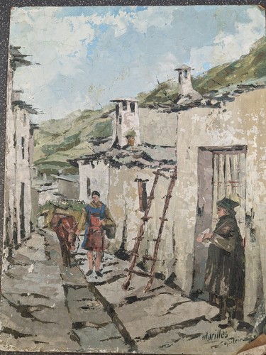Vintage spanish impressionist - vintage,