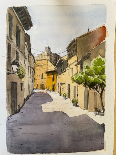 Original signed watercolour - signed,