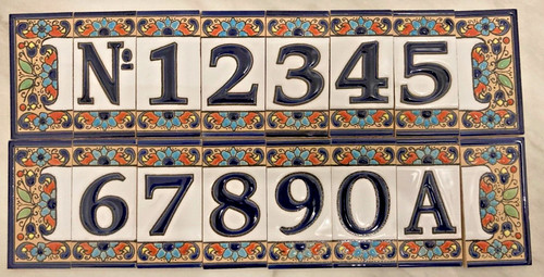 Spanish hand painted number - hand,