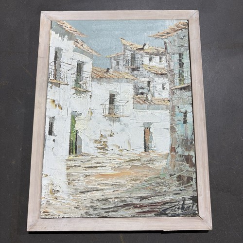 Vintage signed oil painting - oil,