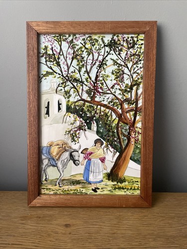 Original hand painted spanish - hand,