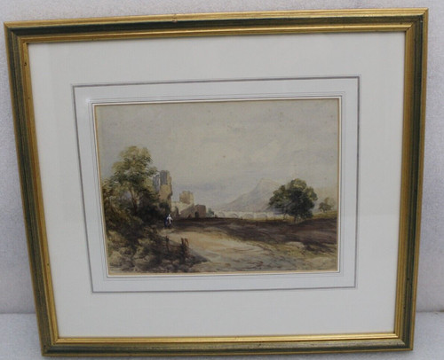 Antique watercolour painting - antique,