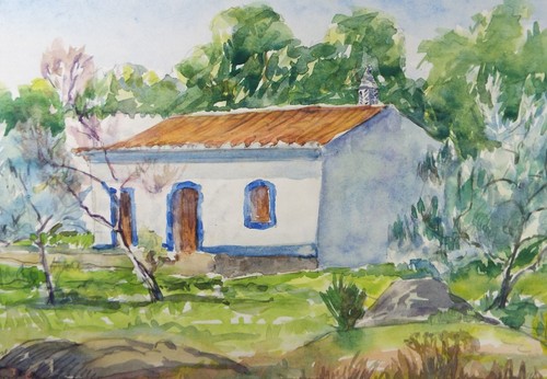 Original watercolour spanish - watercolour,, 'spanish