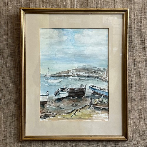 Framed watercolour - framed,