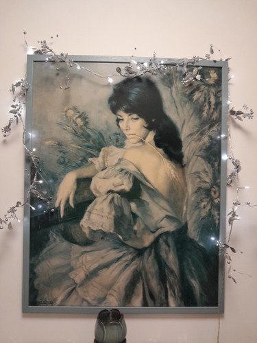 Spanish lady painting - spanish,