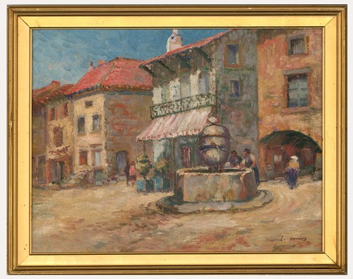 Framed early 20th century oil - framed,