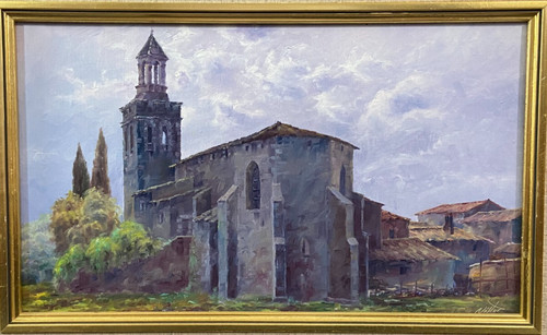 Oil painting spanish - painting, school